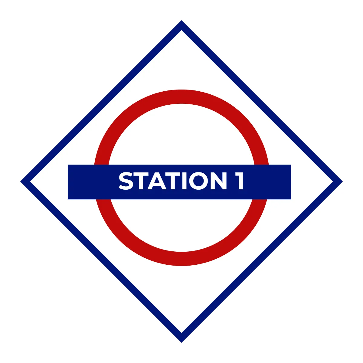 Free Station Name Board Railway Sign Template to Edit Online