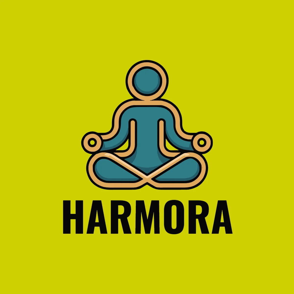 Free Harmony Yoga Logo Template to Edit Online