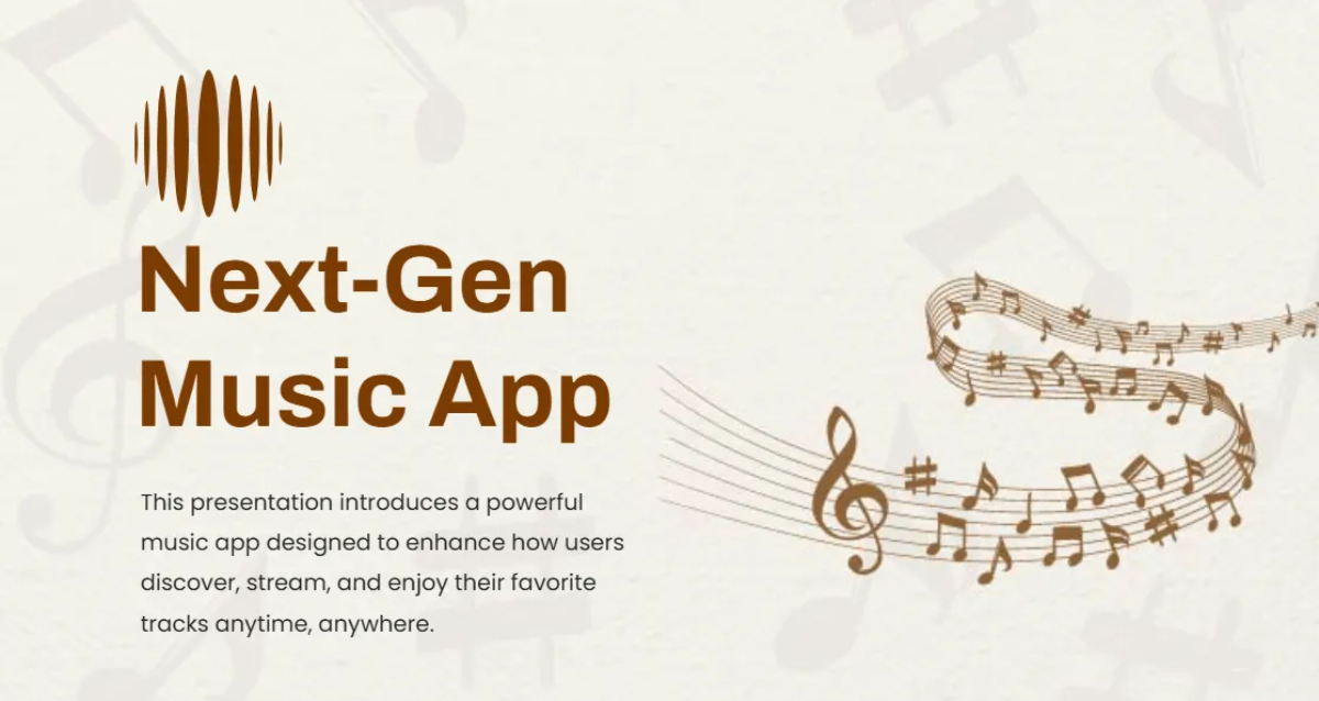 Free Music App Pitch Deck to Edit Online Free Music App Pitch Deck to Edit Online
