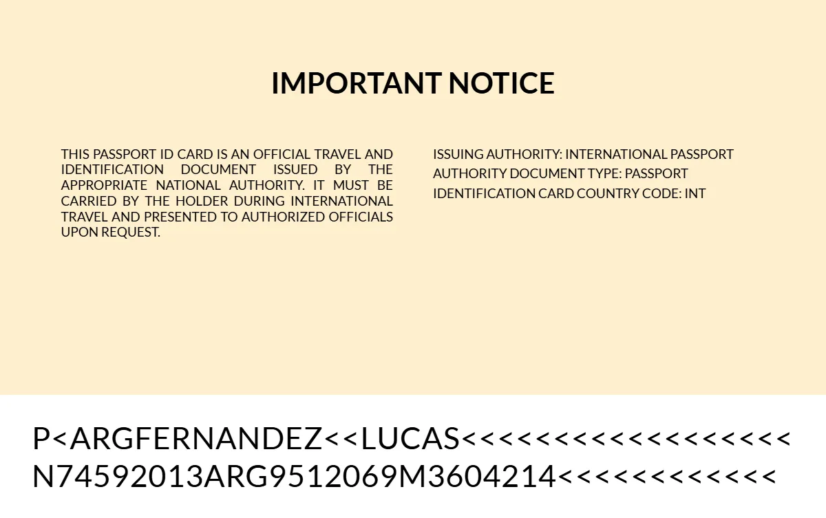 Free New Passport Design Card Template to Edit Online