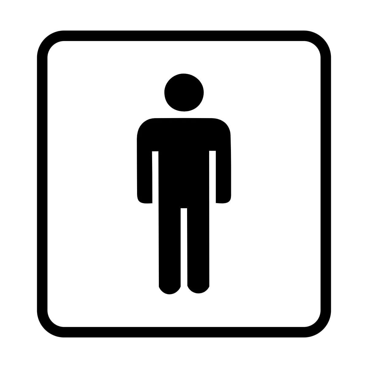 Free Men’s Restroom Public Building Sign Template to Edit Online