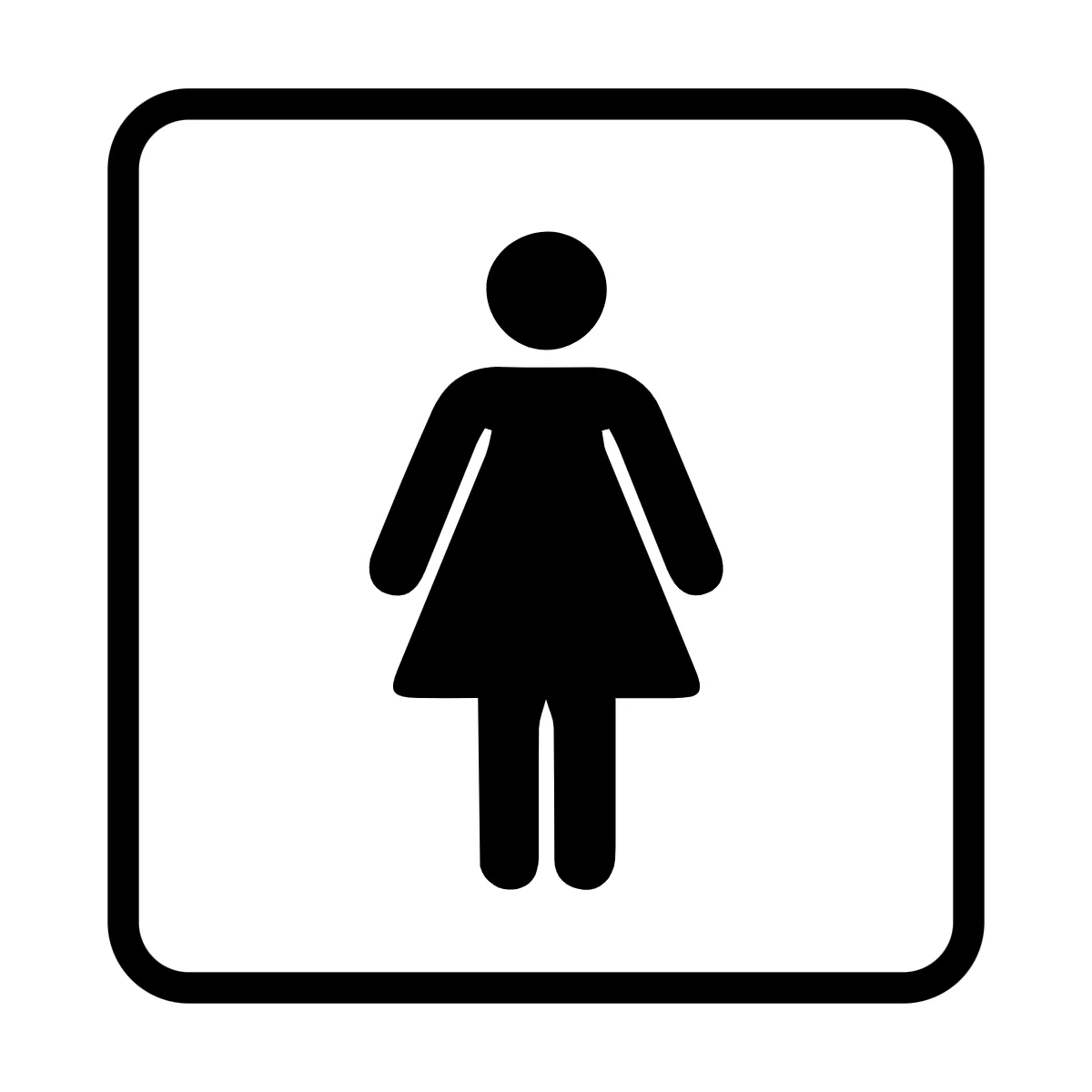 Free Women’s Restroom Public Building Sign Template to Edit Online