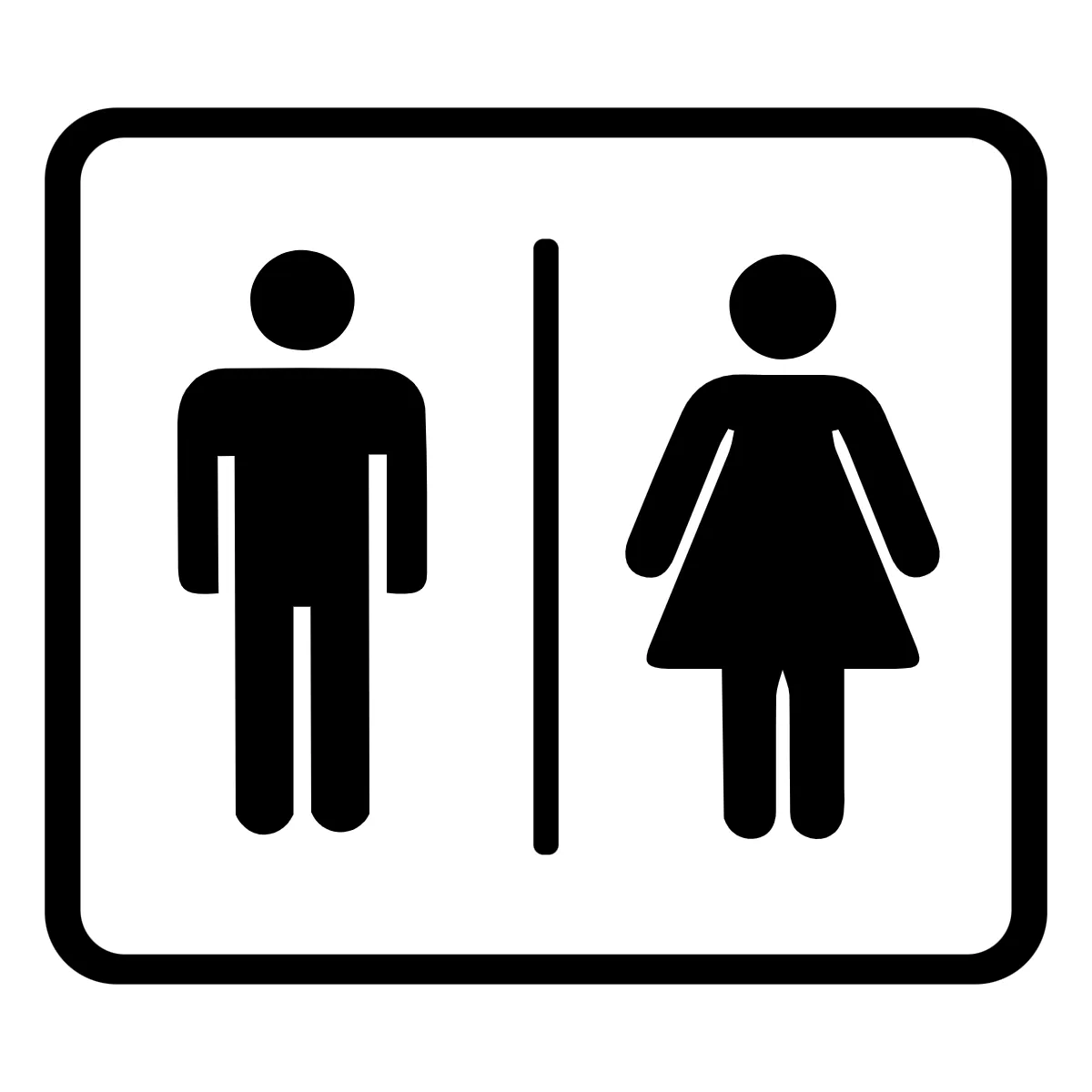 Free Unisex Toilet Public Building Sign Template to Edit Online