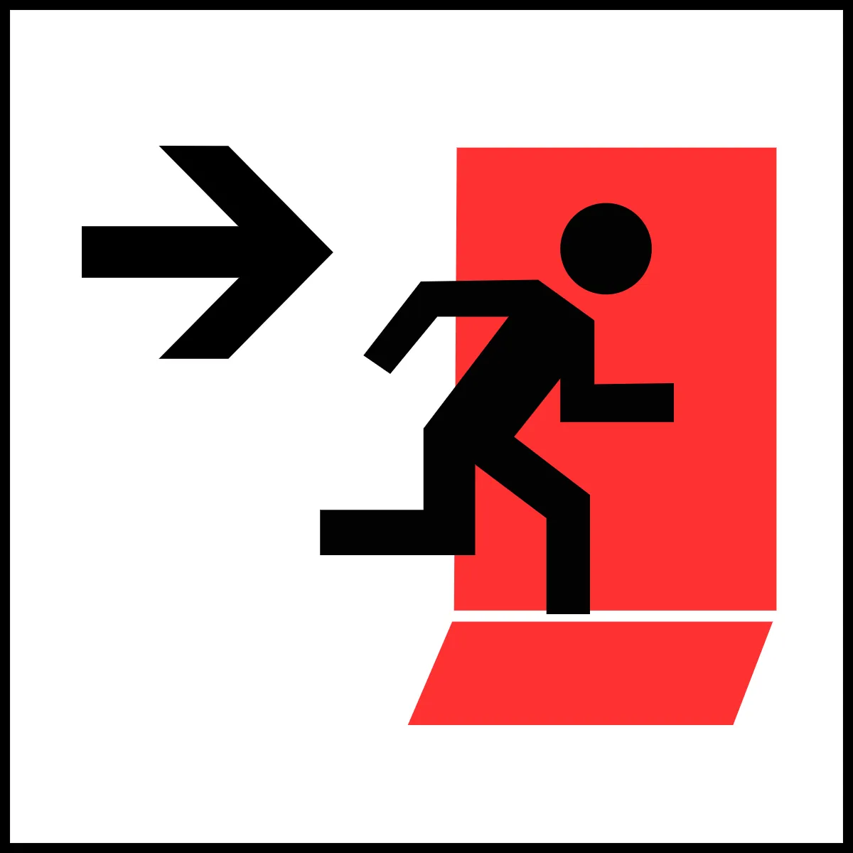 Free Fire Exit Public Building Sign Template to Edit Online