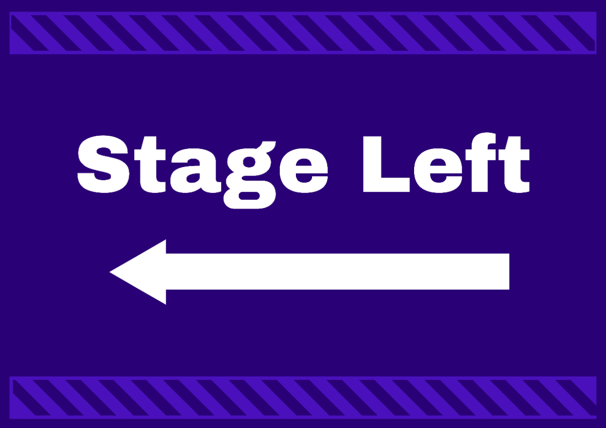 Stage Left Entrance Entertainment Sign Template