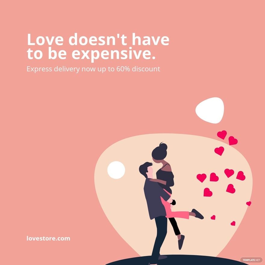 Free Valentine's Day Sale Linkedin Post Template