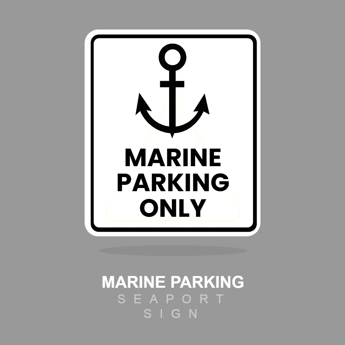 Free Seaport Sign Marine Parking Clip Art Template to Edit Online