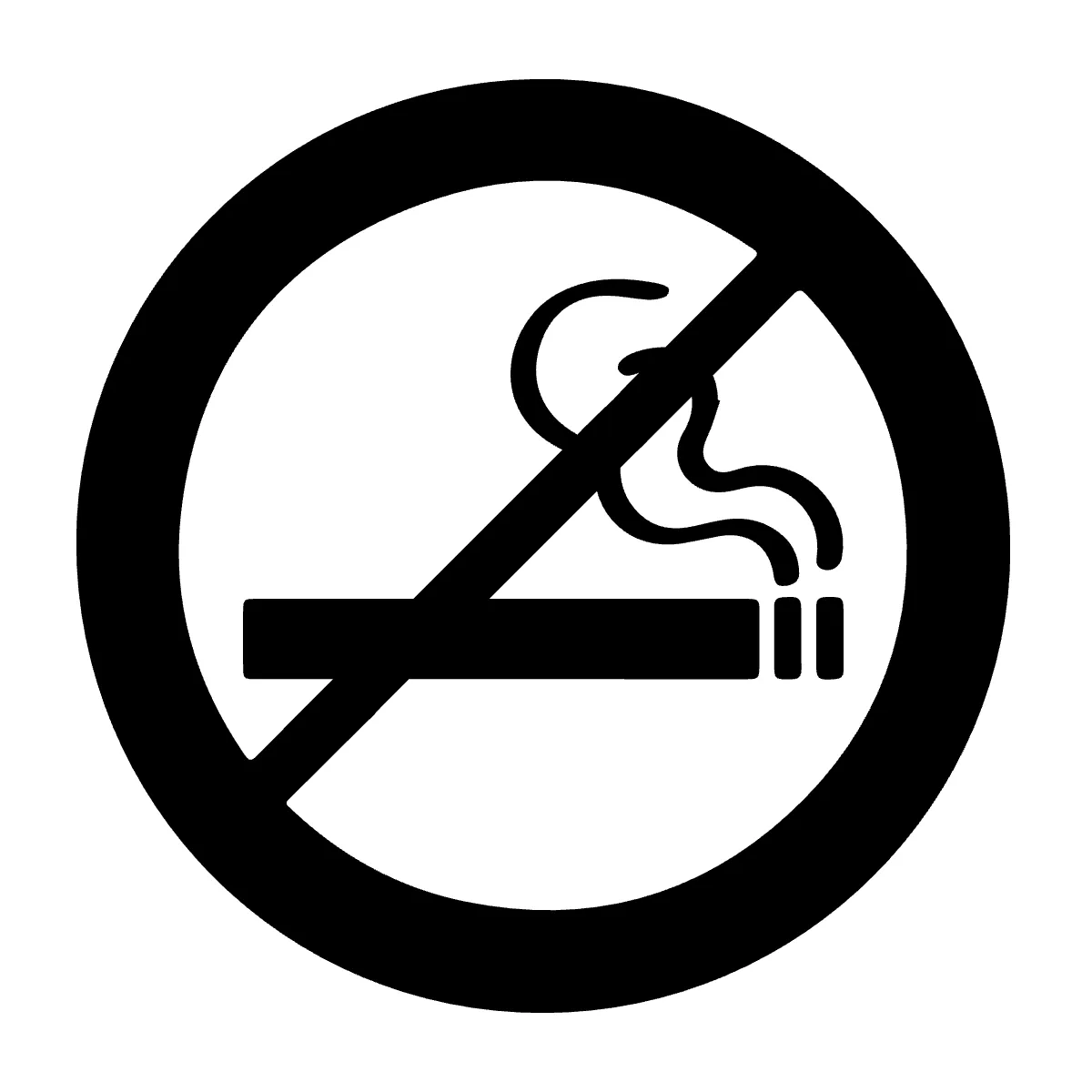 Free No Smoking Public Building Sign Template to Edit Online