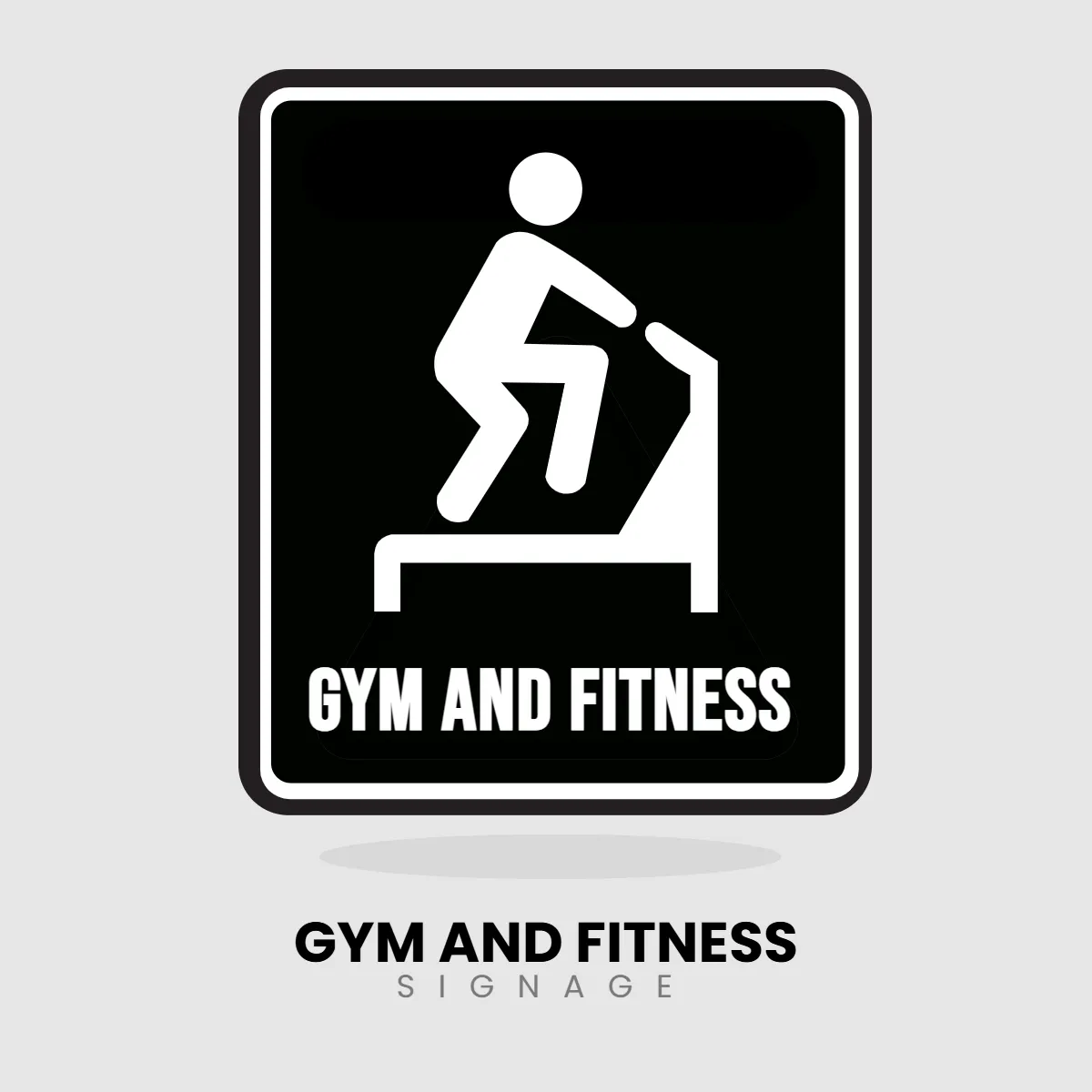 Free Gym And Fitness Signage Clip Art Template to Edit Online