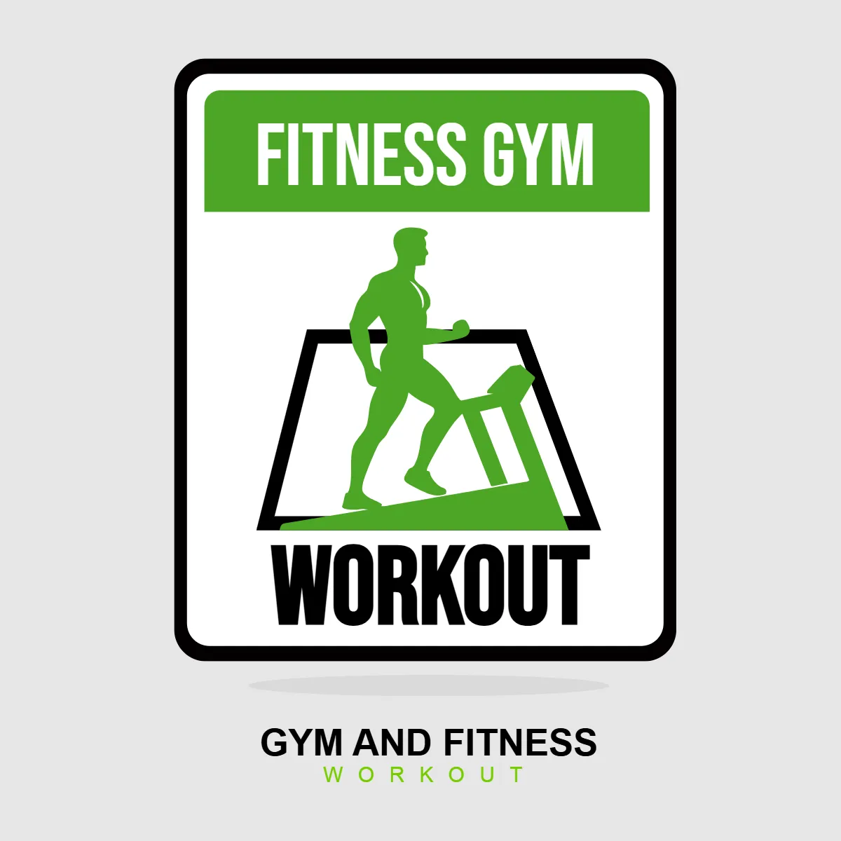 Free Gym And Fitness Workout Sign Clip Art Template to Edit Online