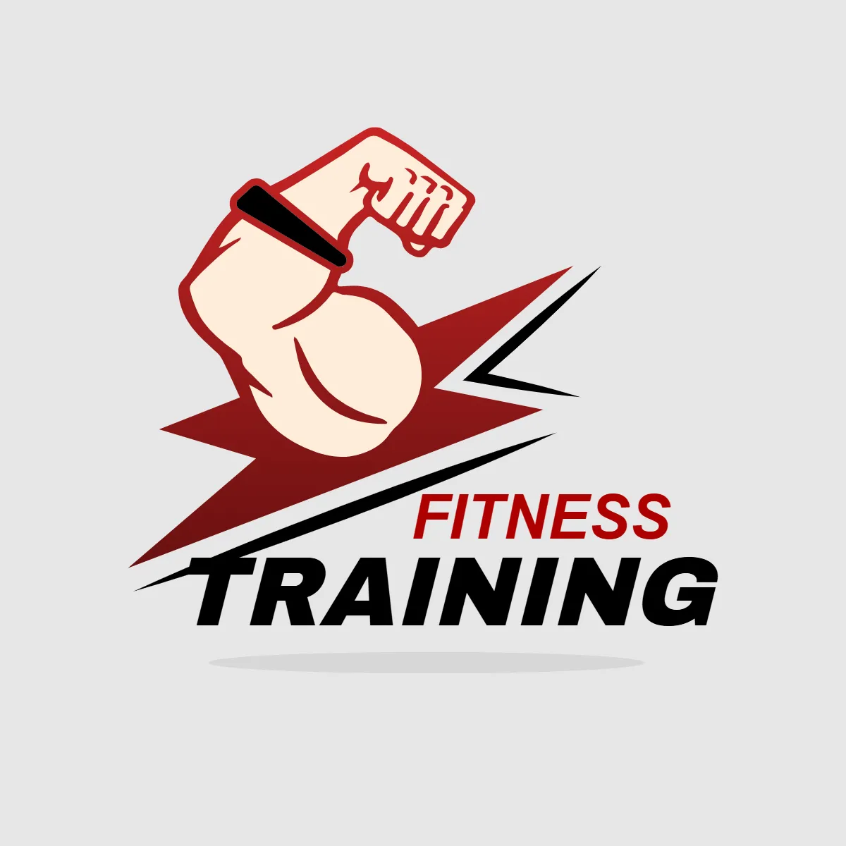 Free Gym And Fitness Training Sign Clip Art Template to Edit Online