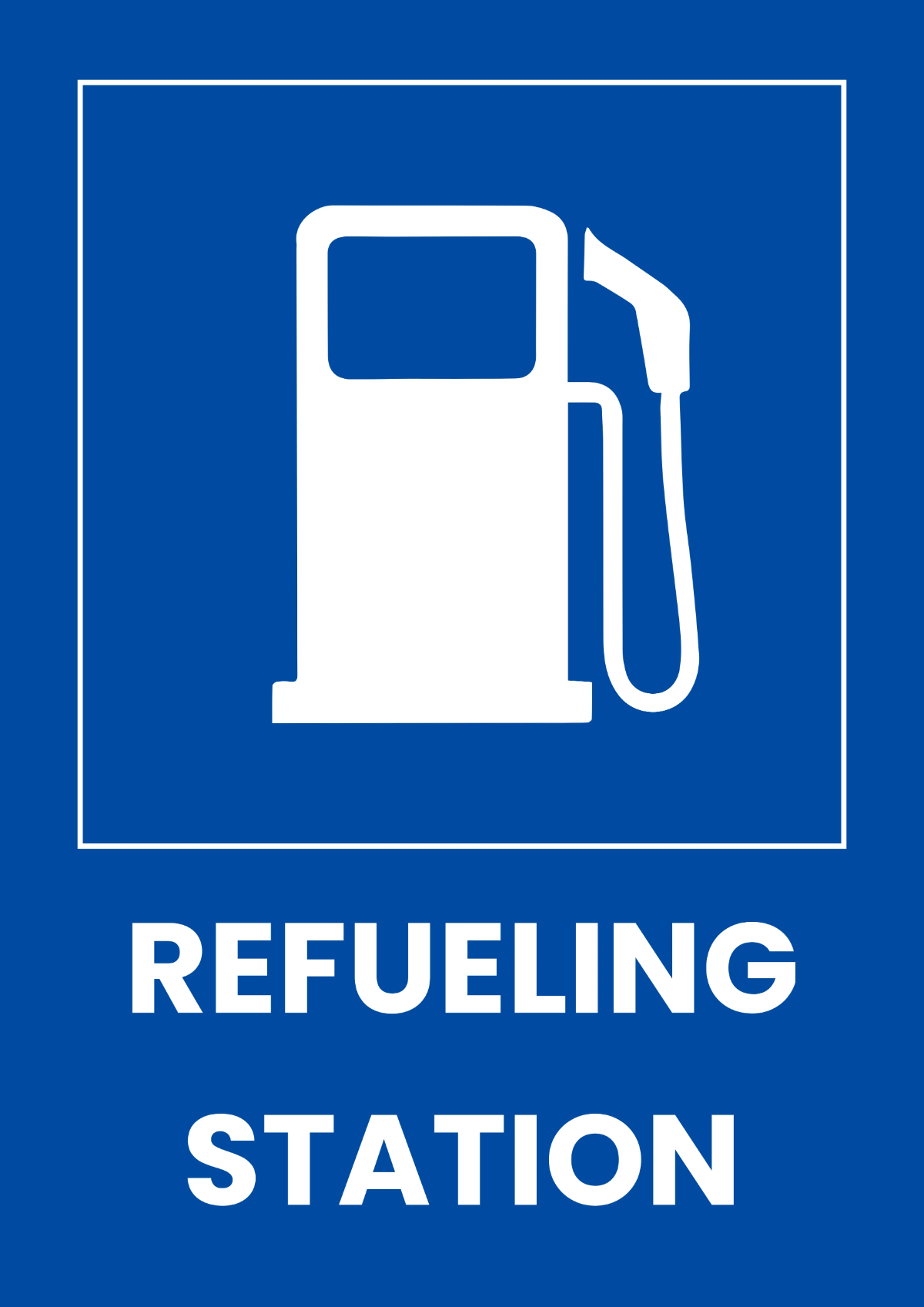 Refueling Station Petroleum Sign Template