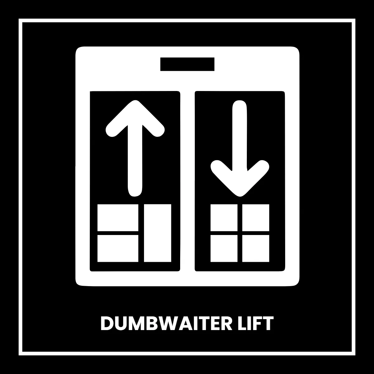 Free Dumbwaiter Lift Public Building Sign Template to Edit Online