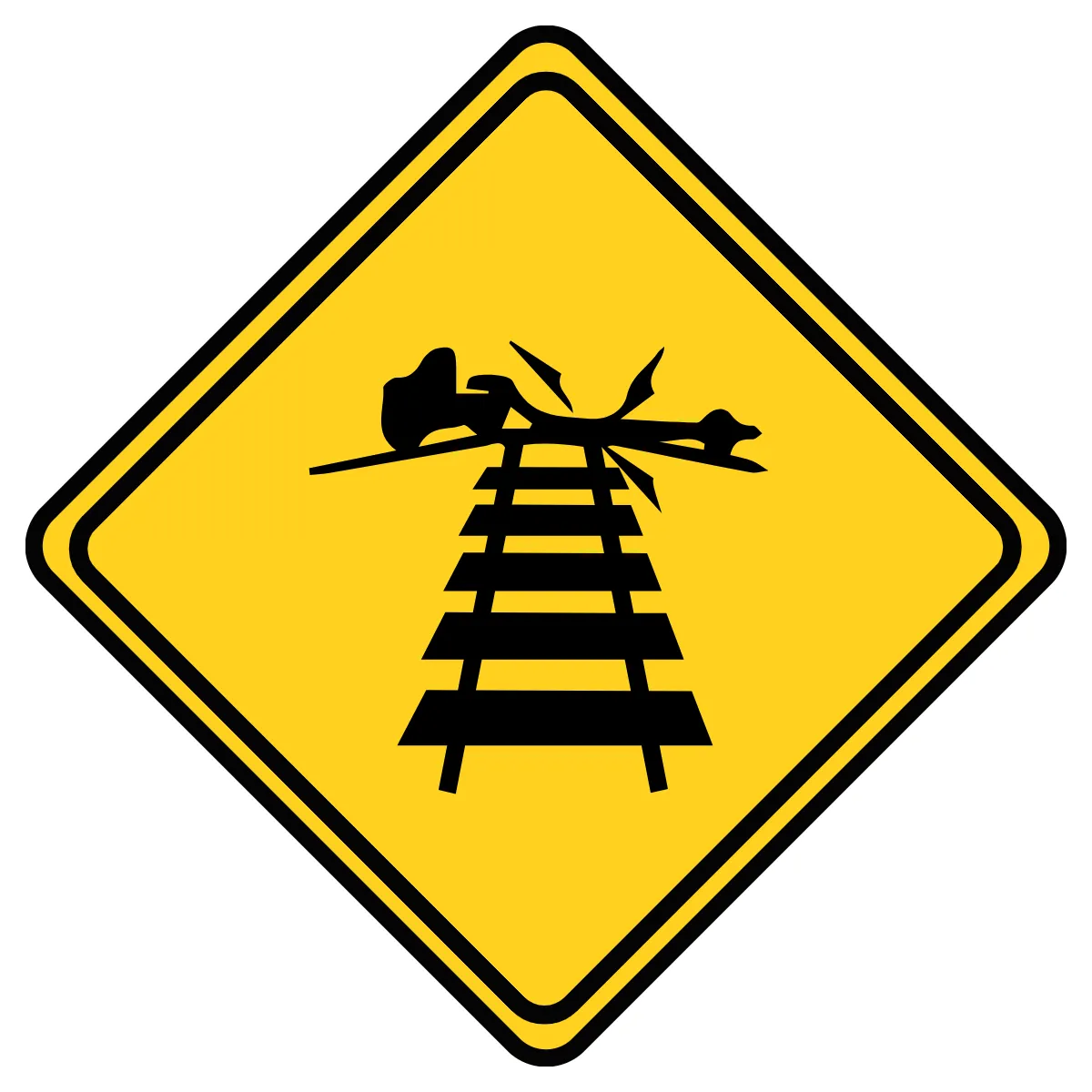 Free Low Ground Clearance Railway Sign Template to Edit Online