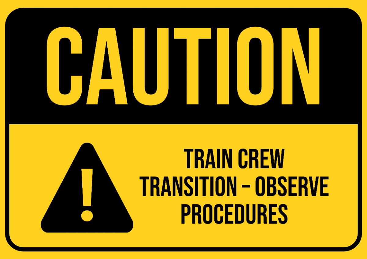 Free Crew Change Point Railway Sign Template to Edit Online