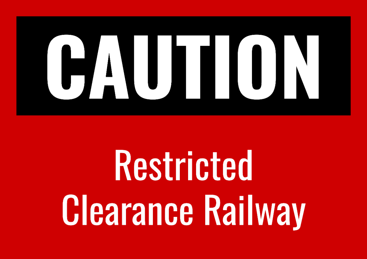 Free Restricted Clearance Railway Sign Template to Edit Online