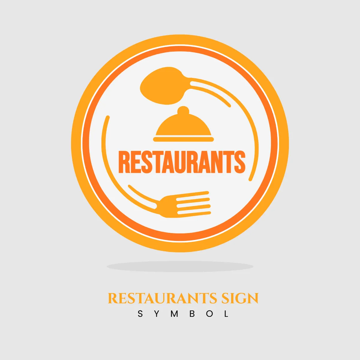 Free Restaurants Sign Symbol Clip Art Template to Edit Online