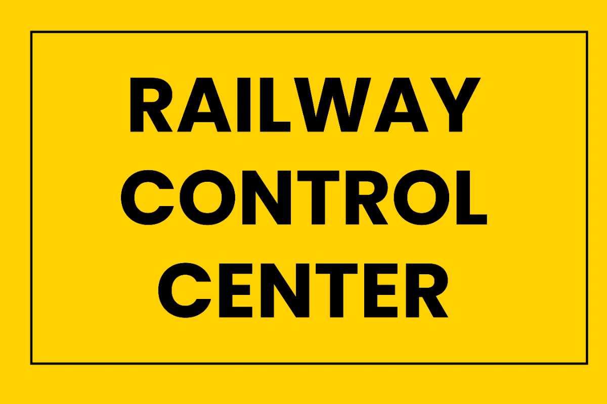 Free Railway Control Center Sign Template to Edit Online