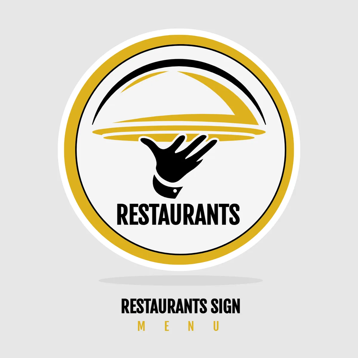 Free Restaurants Menu Sign Clip Art Template to Edit Online