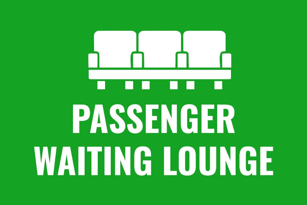 Free Passenger Waiting Lounge Railway Sign Template to Edit Online
