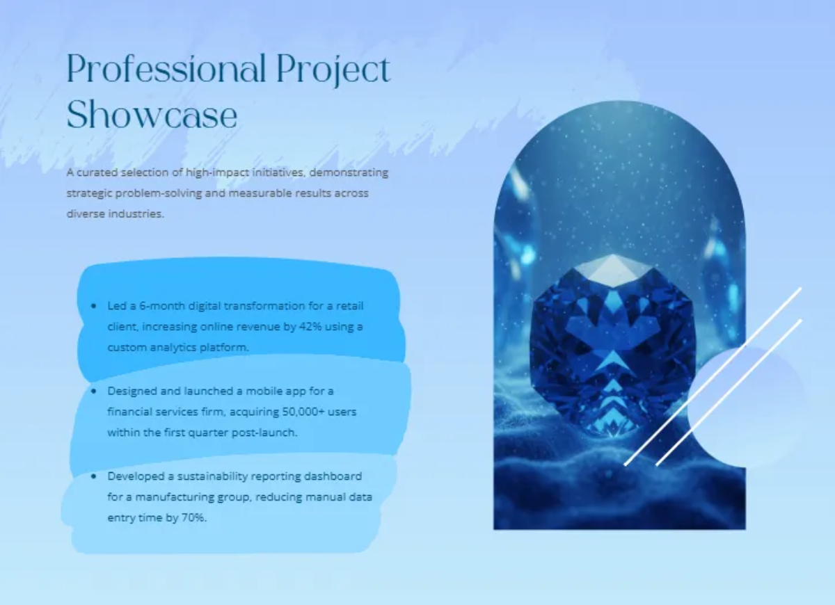 Free Blue Aesthetic Portfolio Template to Edit Online