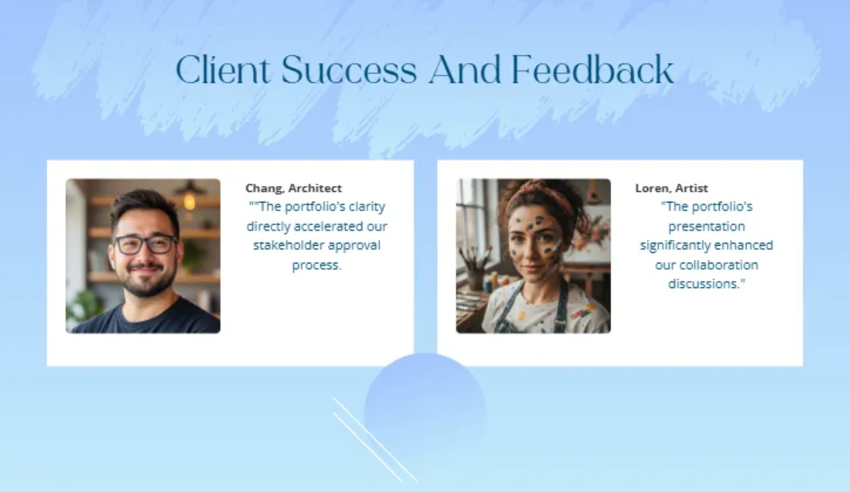 Free Blue Aesthetic Portfolio Template to Edit Online