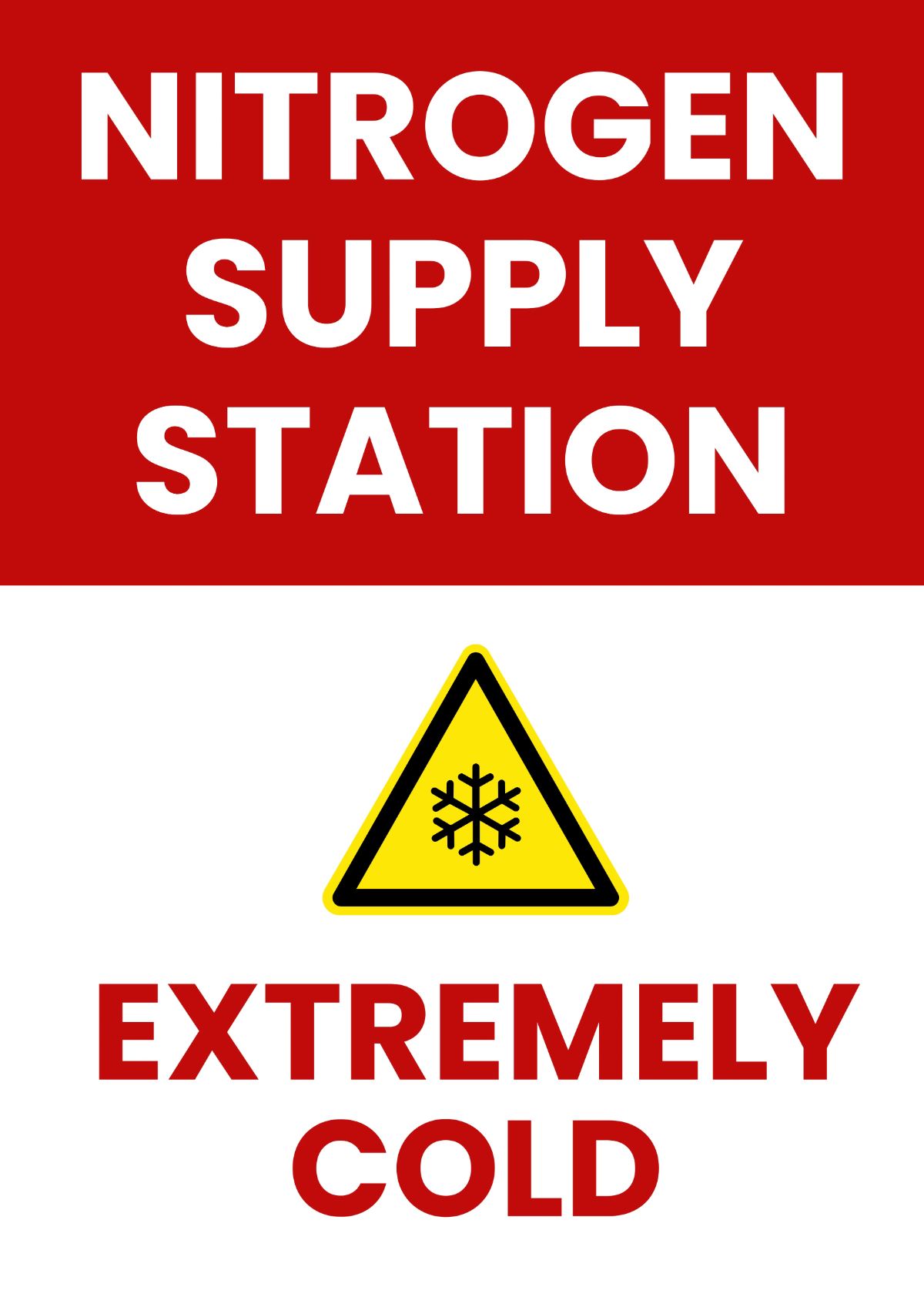 Free Nitrogen Supply Station Petroleum  Sign Template to Edit Online