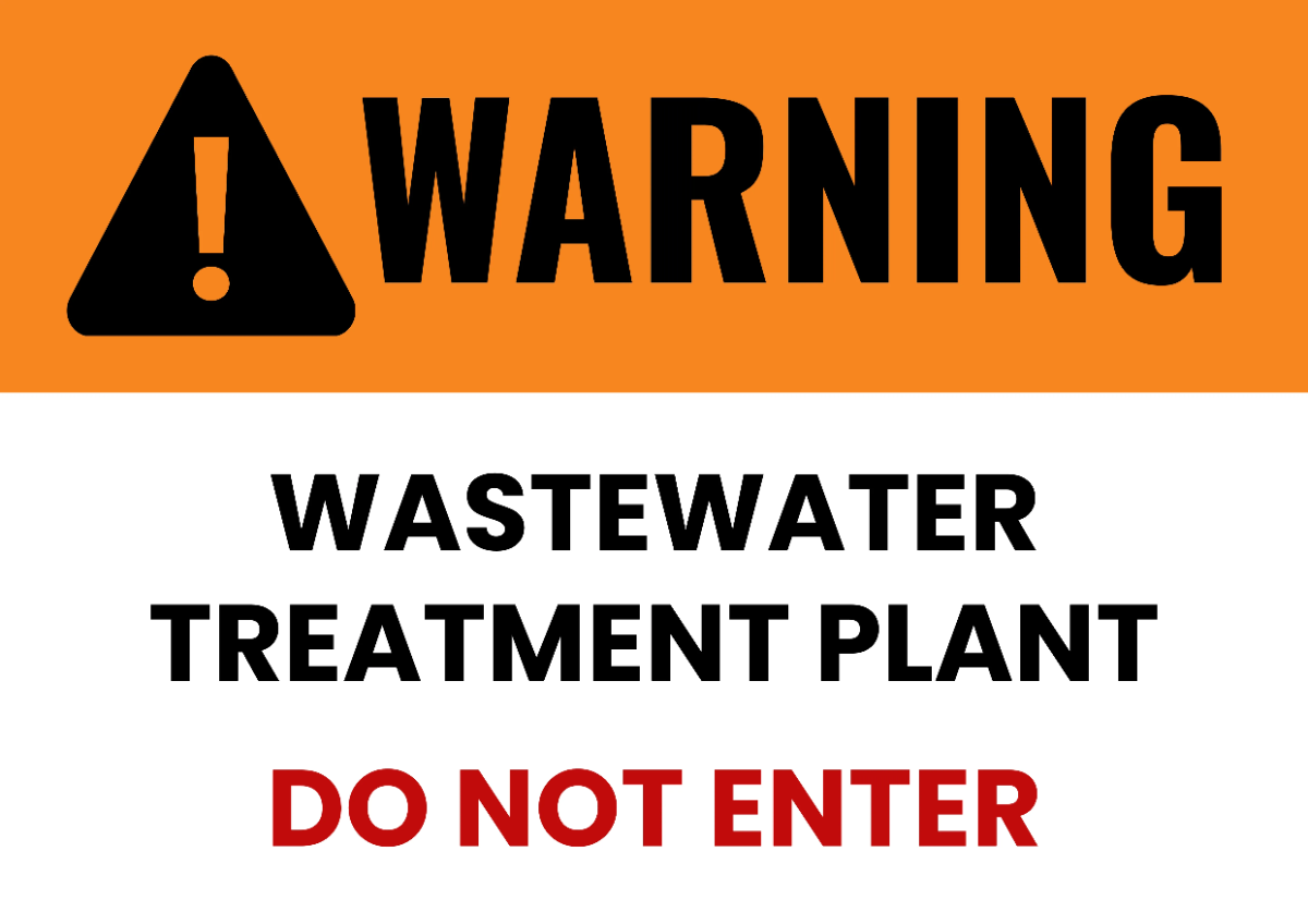 Free Water Treatment Plant Petroleum  Sign Template to Edit Online