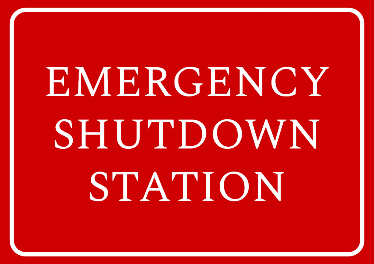 Free Emergency Shutdown Station Petroleum Sign Template to Edit Online