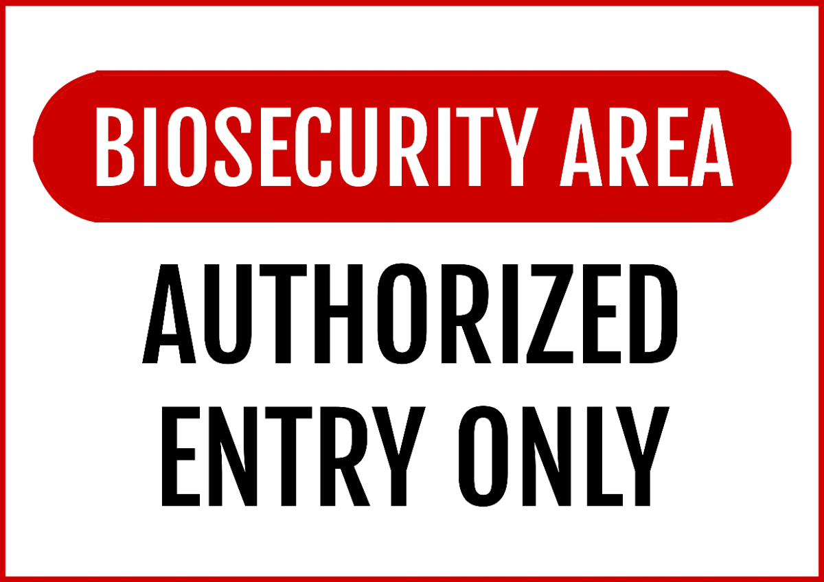 Free Biosecurity Area Agriculture Sign Template to Edit Online