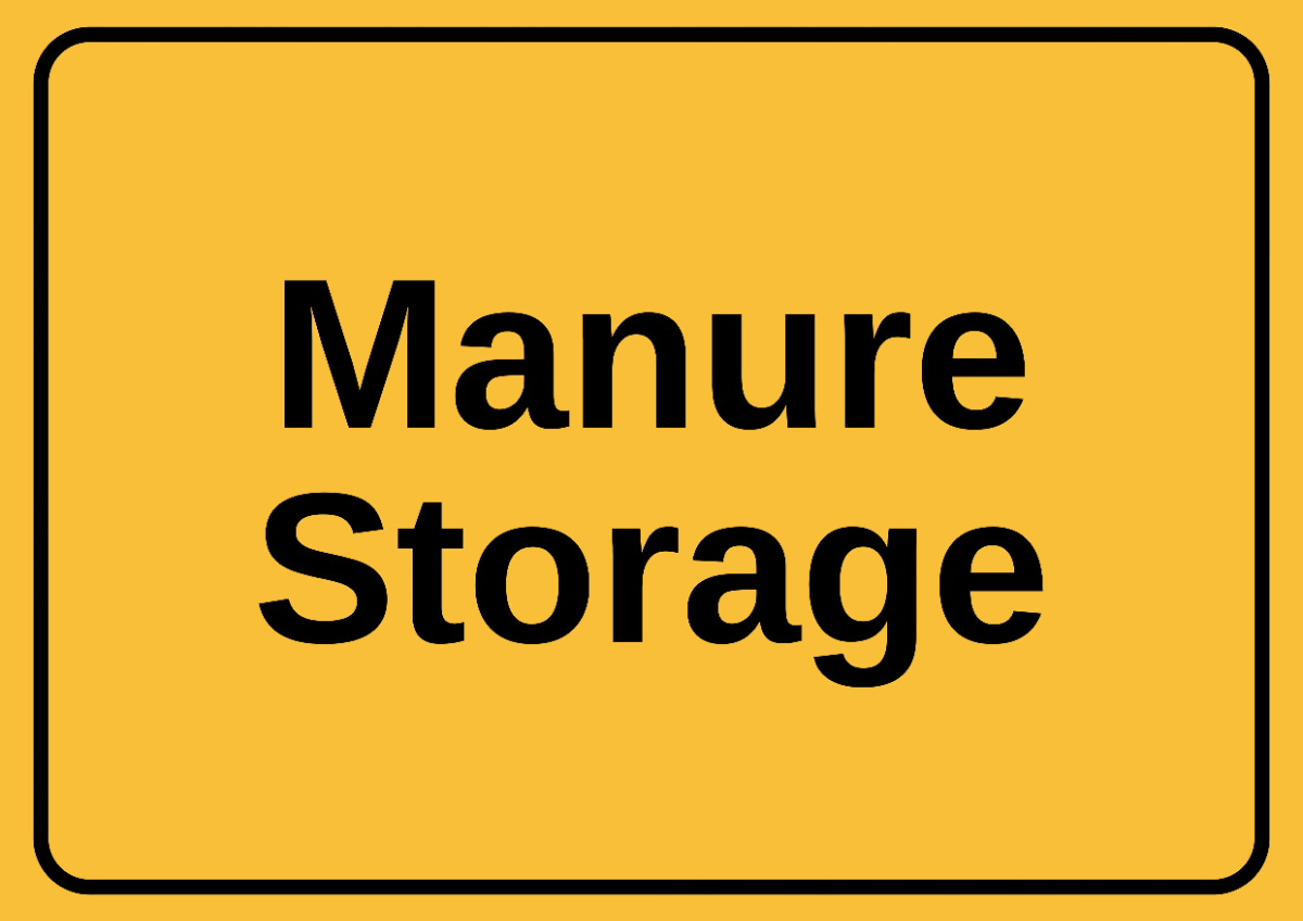 Free Manure Storage Agriculture Sign Template to Edit Online