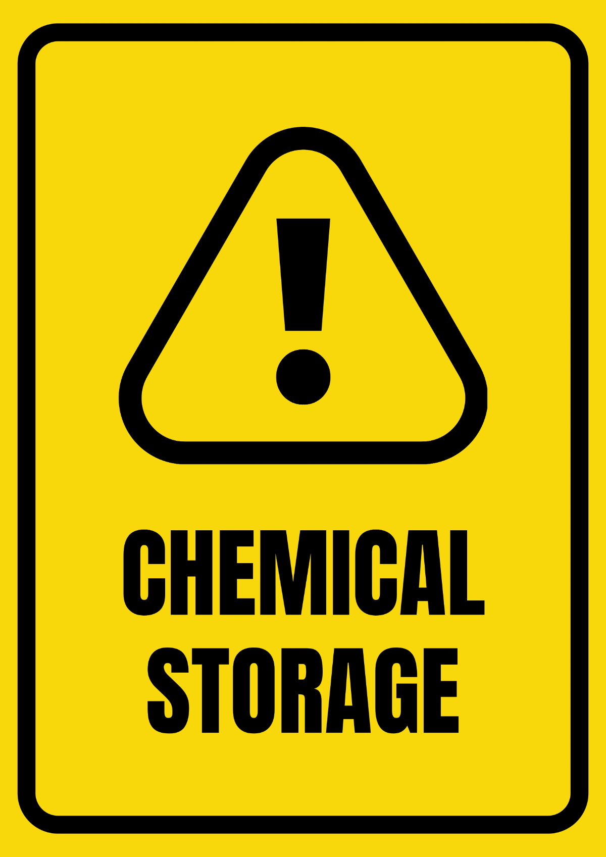 Free Chemical Storage Agriculture Sign Template to Edit Online