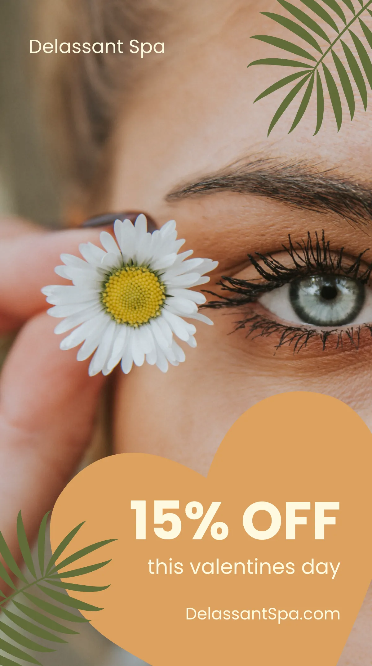 Free Spa Valentine's Day Instagram Story Template to Edit Online