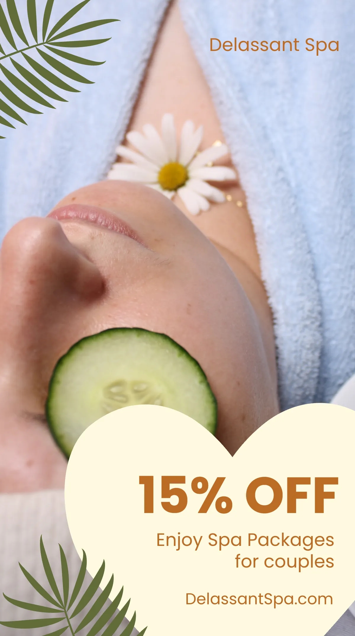 Free Spa Valentine's Day Instagram Story Template to Edit Online