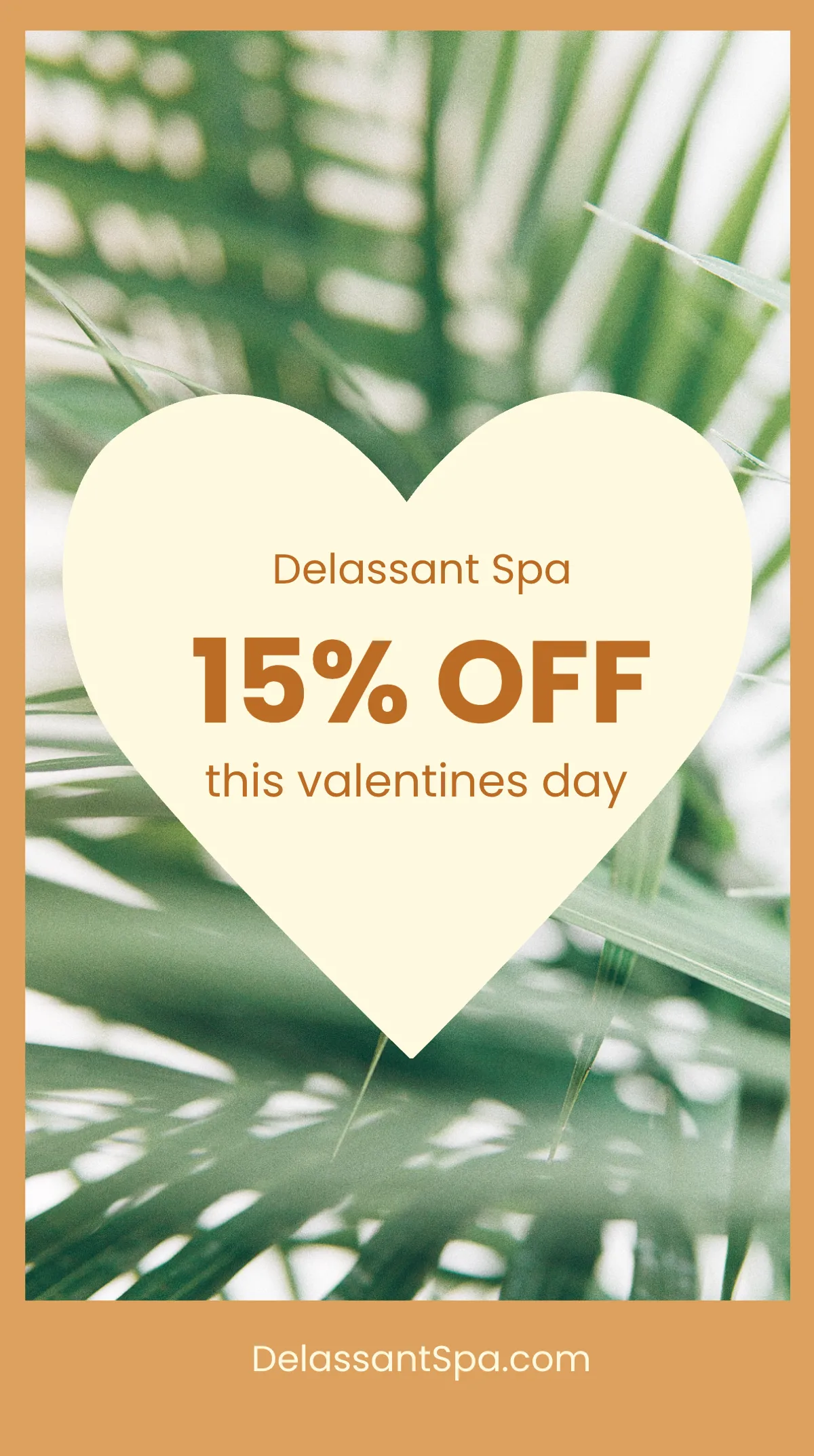 Free Spa Valentine's Day Instagram Story Template to Edit Online