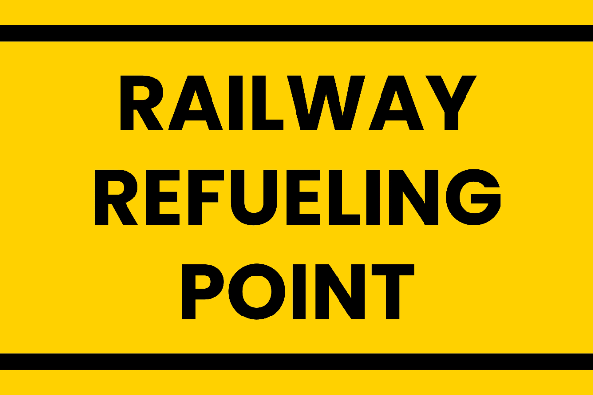 Free Railway Refueling Point Sign Template to Edit Online
