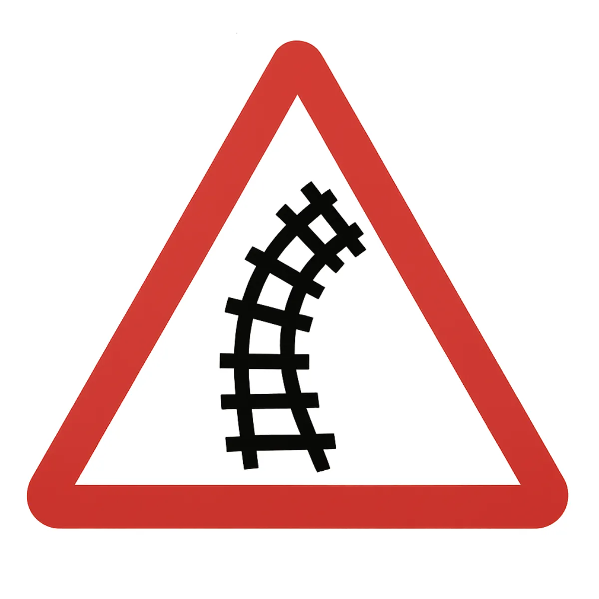 Free Railway Curve Ahead Sign Template to Edit Online