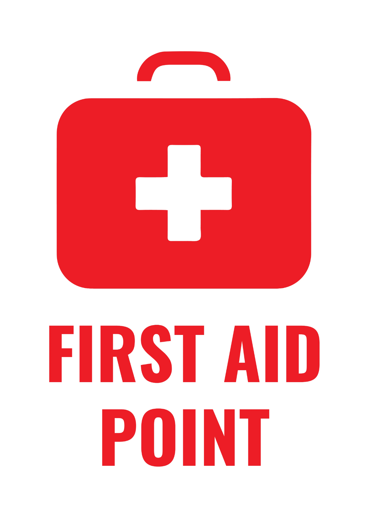 Free First Aid Point Railway Sign Template to Edit Online