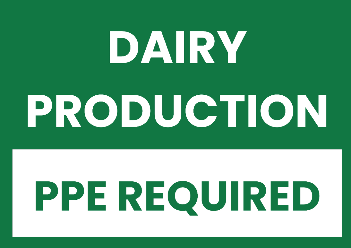 Dairy Production Agriculture Sign Template
