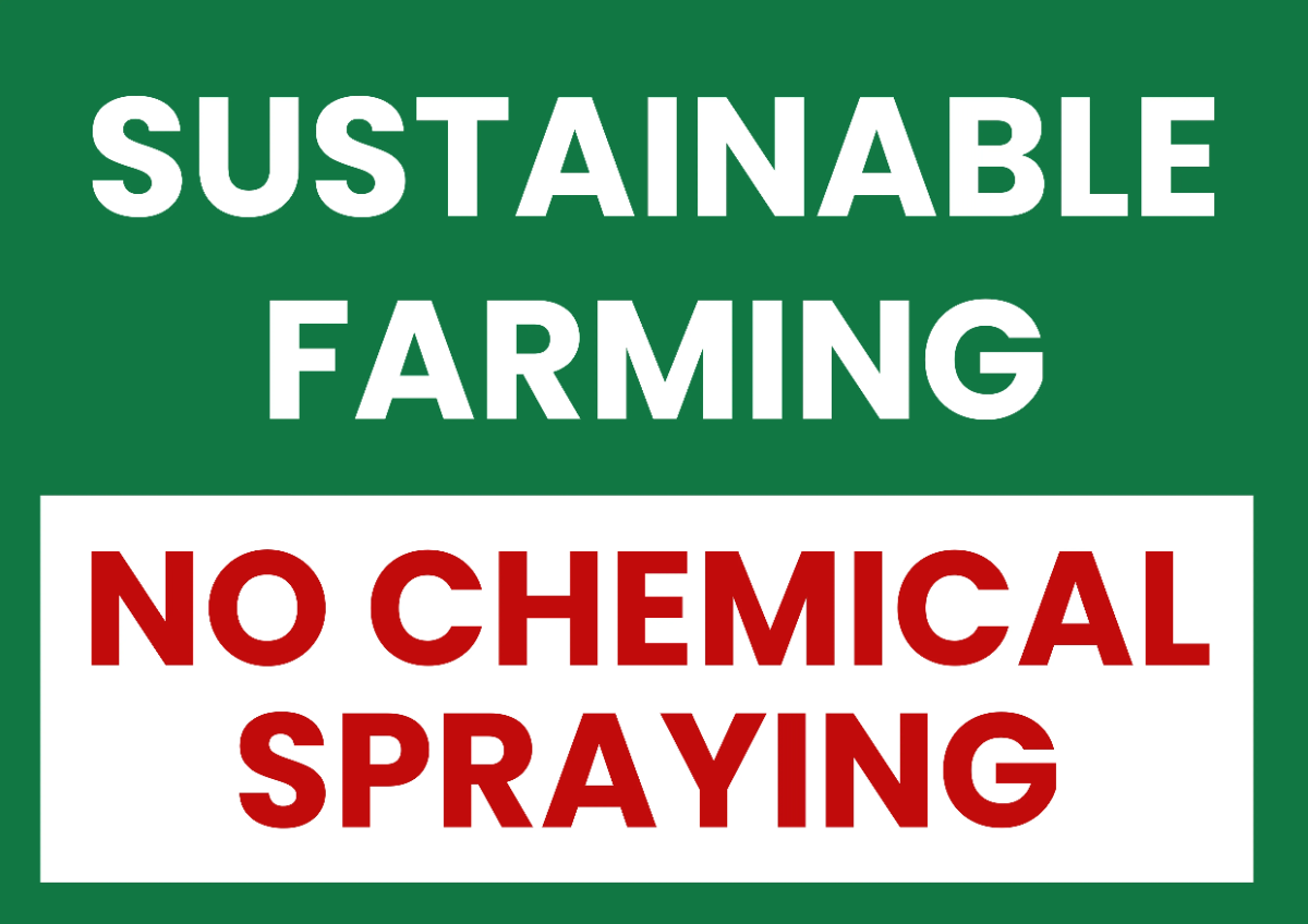 Sustainable Farming Agriculture Sign Template