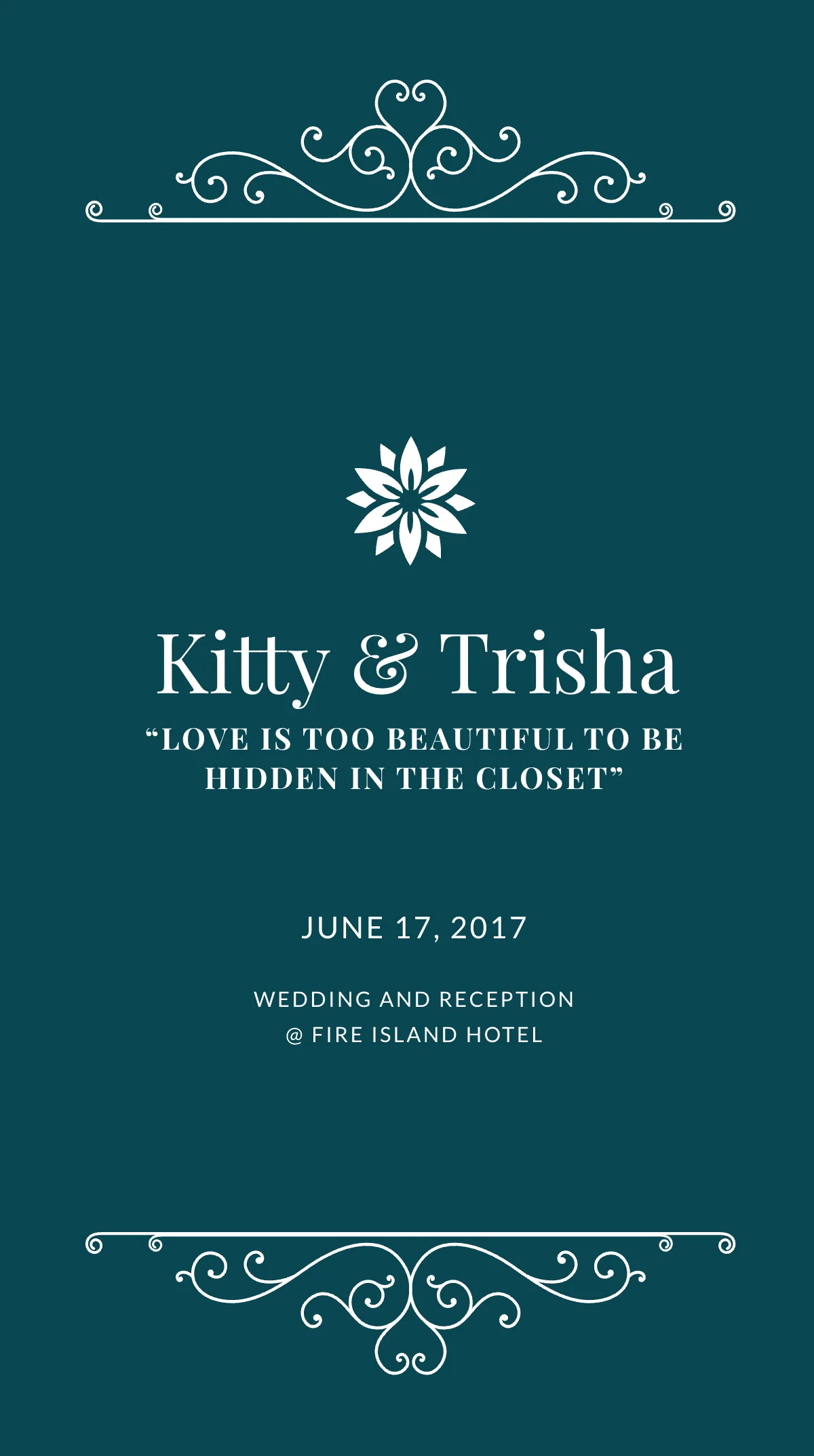 Free Gay Wedding Instagram Story Template to Edit Online