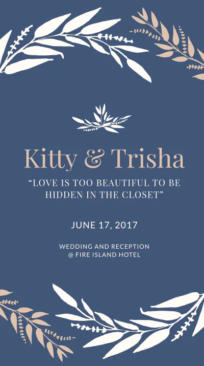Free Gay Wedding Instagram Story Template to Edit Online