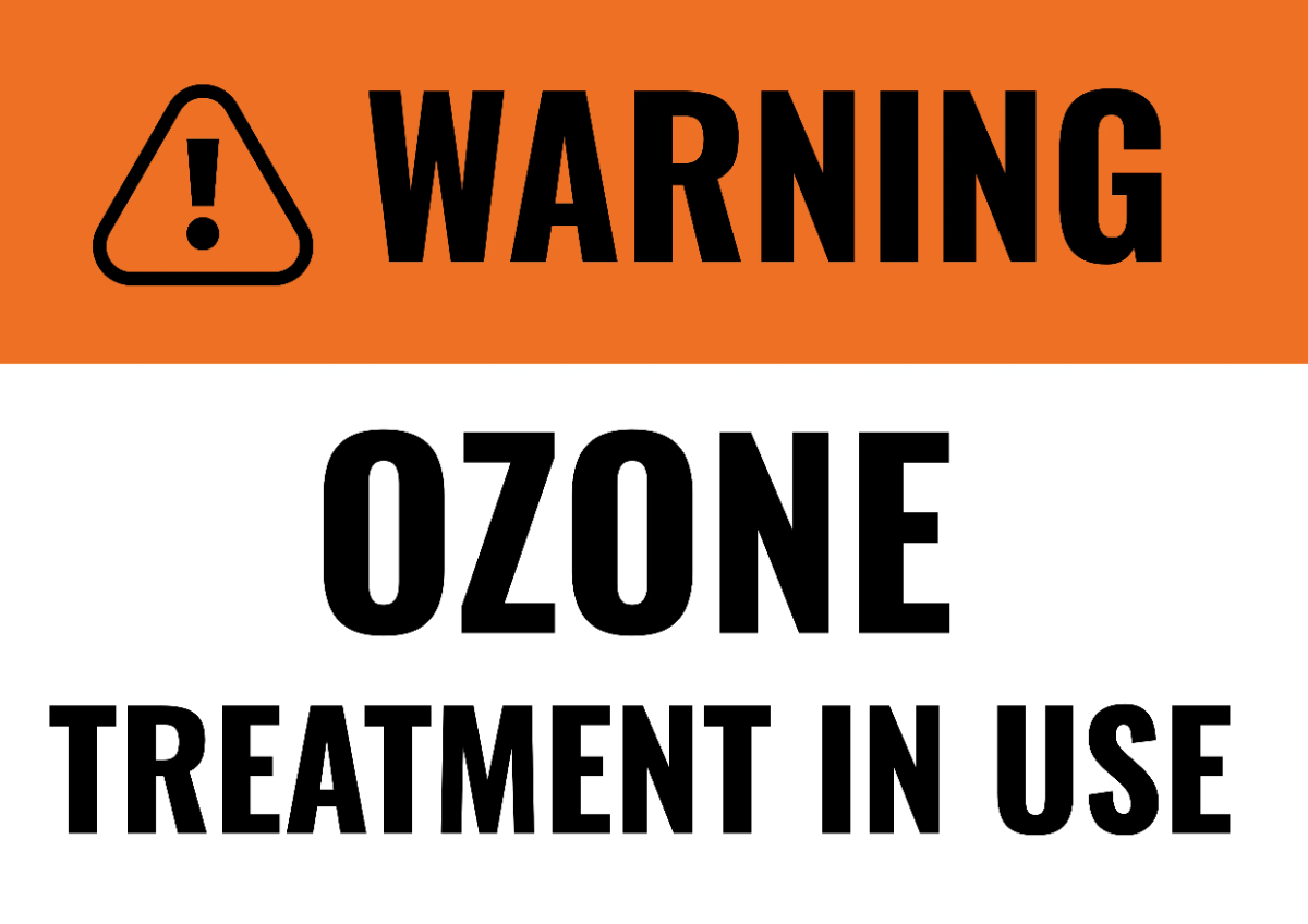 Ozone Treatment Water Utility Sign Template
