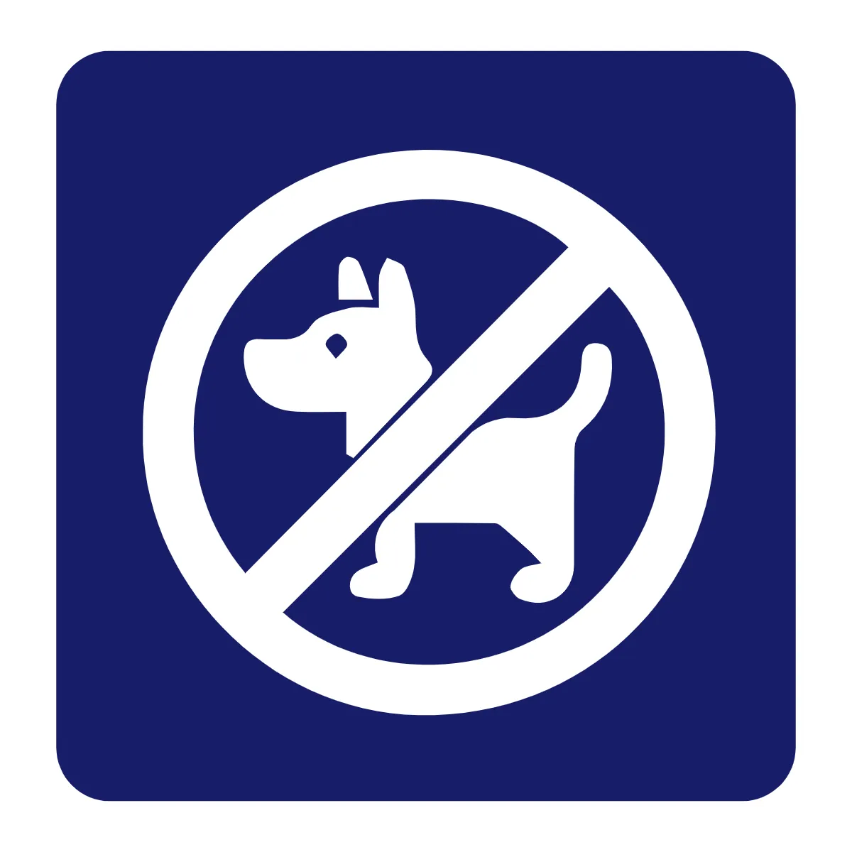 No Pets Allowed Public Building Sign Template