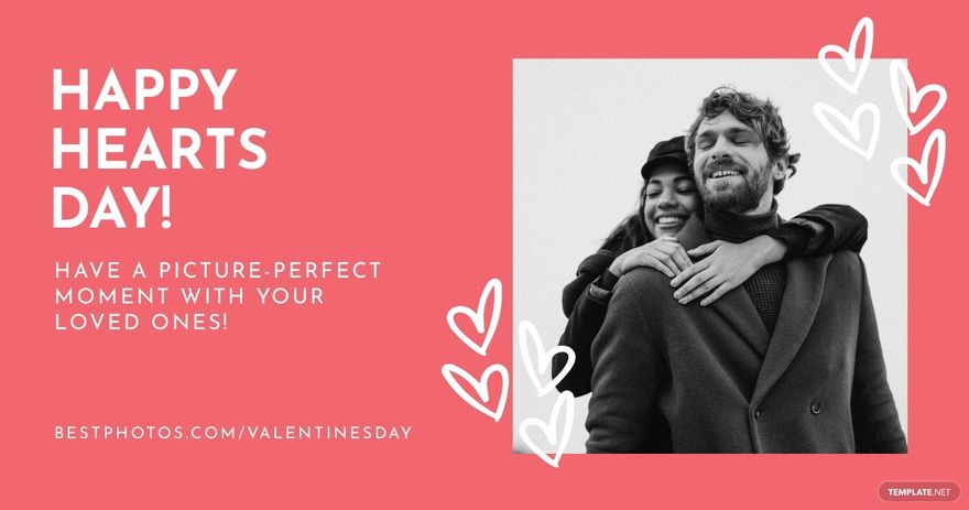 Photo Valentine's Day Facebook Post Template