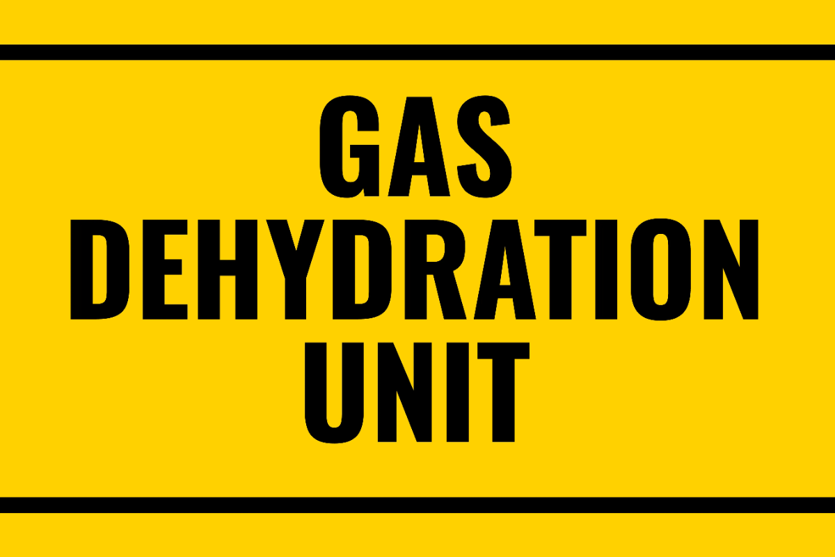 Gas Dehydration Unit Petroleum Sign Template