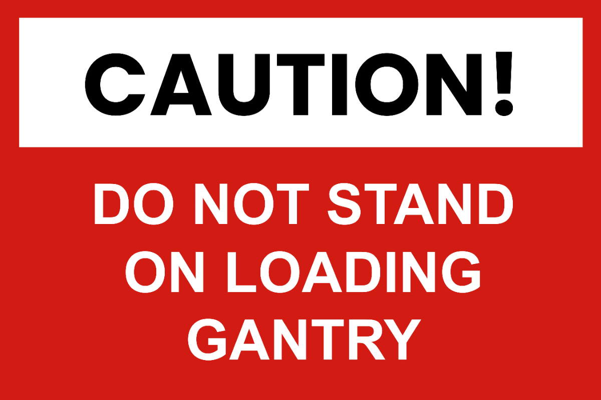 Loading Gantry Platform Petroleum Sign Template