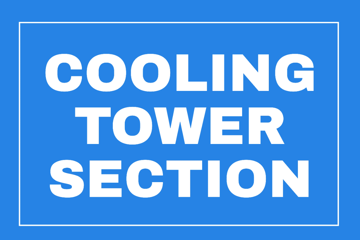 Cooling Tower Section Petroleum Sign Template