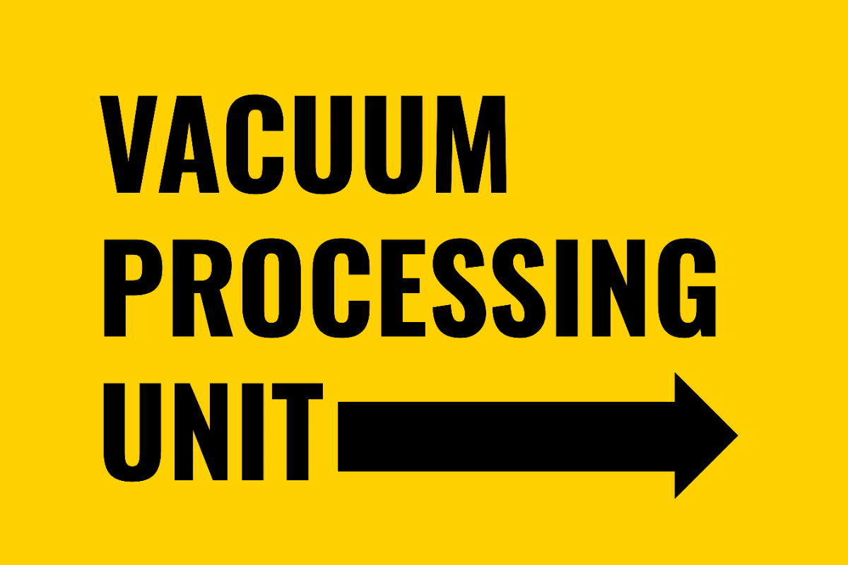 Vacuum Processing Unit Petroleum Sign Template