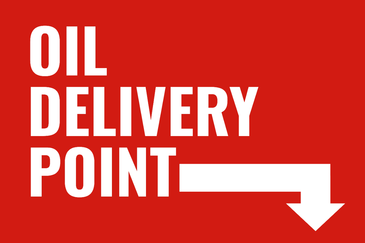 Oil Delivery Point Petroleum Sign Template